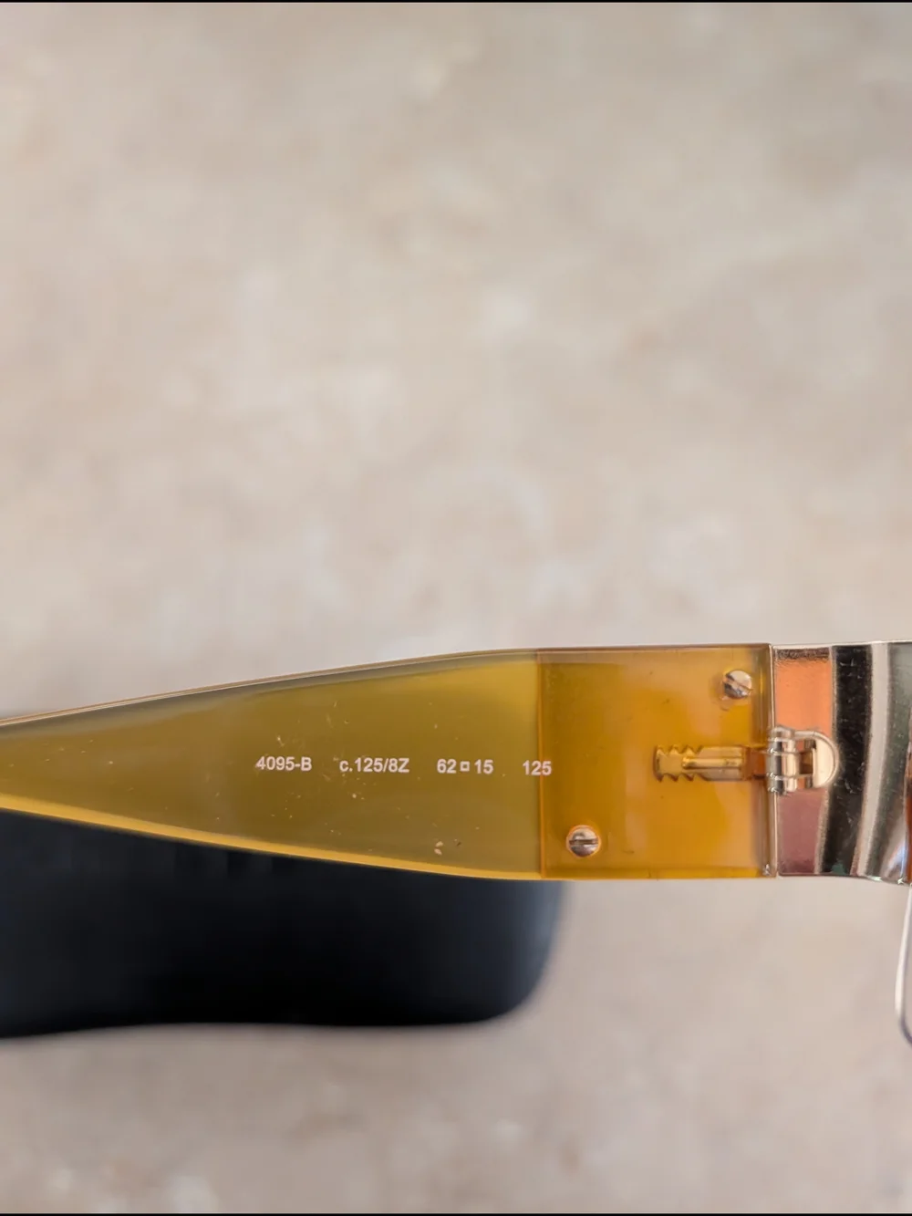 CHANEL RARE Vintage Crystal Diamanté CC Sunglasses / Orange 4095-B Made in Italy